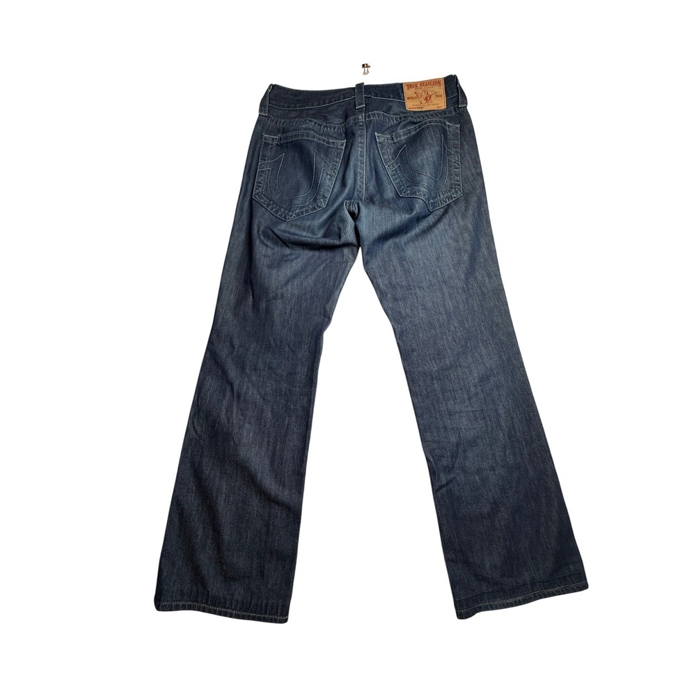 True Religion World Tour Bobby Mens Jeans Size 34x31 Dark Wash Denim - Picture 9 of 9